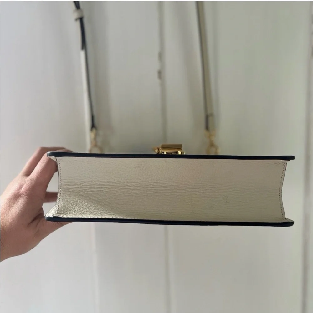 Gucci ivory Gold-Embellished bees and stars crossbody Bag- PM size - Picture 6 of 15